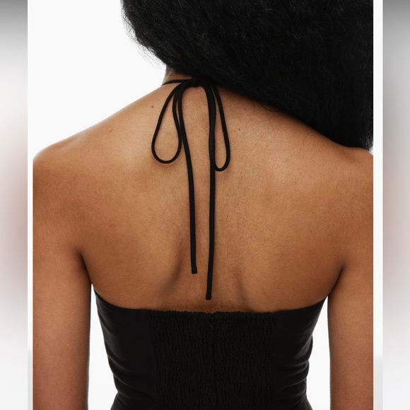 Wilfred Black Linen Credenza Dress - Size 6 - Picture 2 of 5